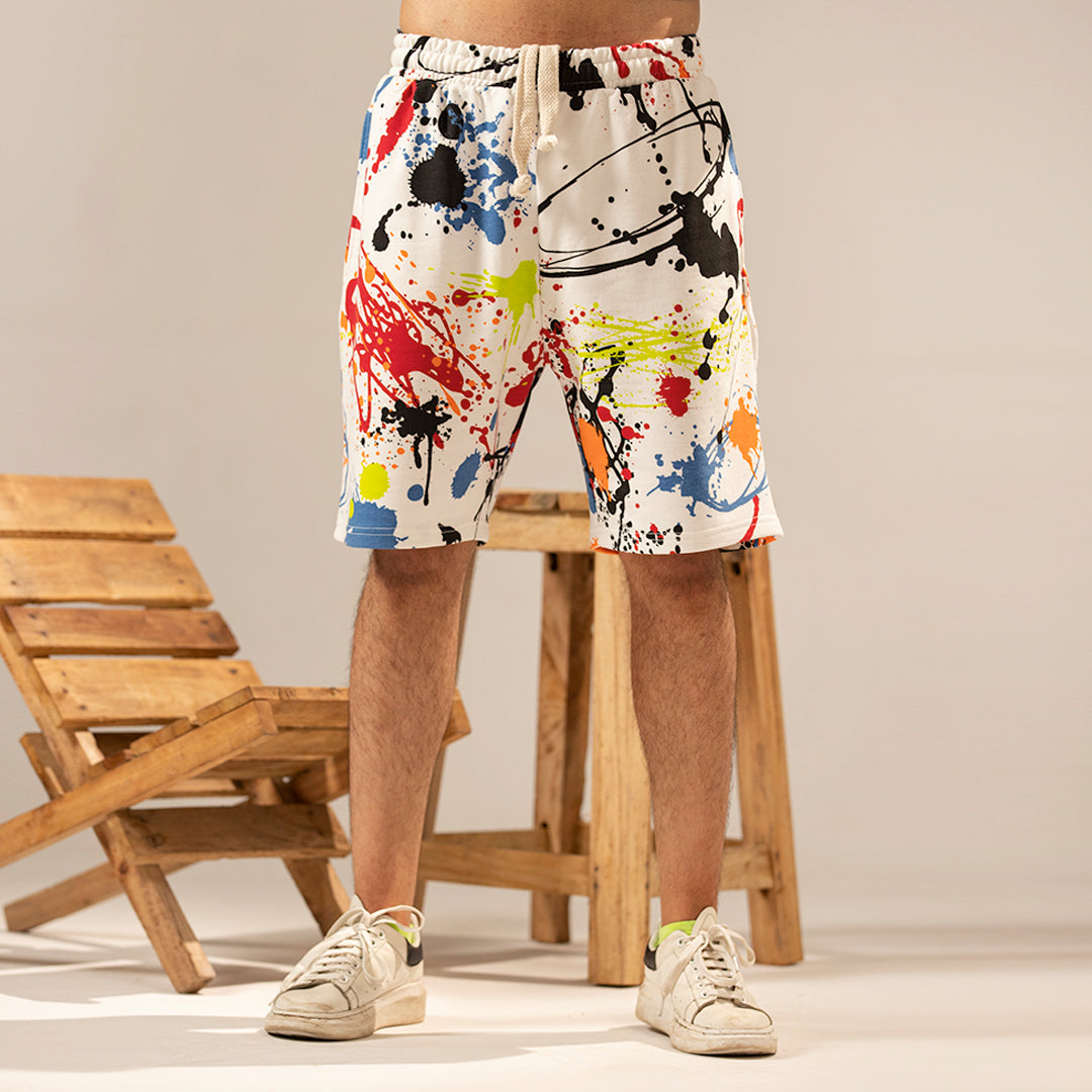 Color Spash Relax Fit Shorts - Limited Edition