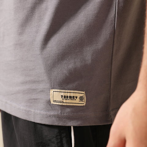 Light Smoke Grey Oversized T-shirt