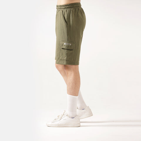 Olive Cargo Relax Fit Shorts