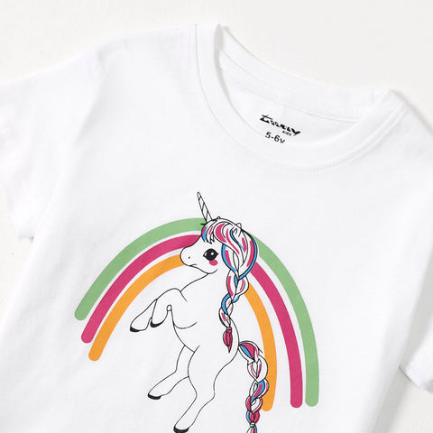 Unicorn Girls Boxy T-shirt