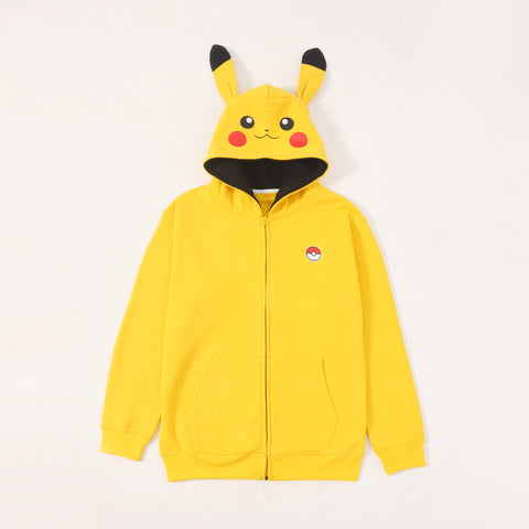 Pokemon Pikachu Costume Unisex Fleece Zipper