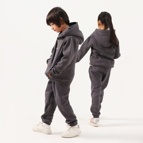 Soft Ash Kids Fleece Co-ord Set