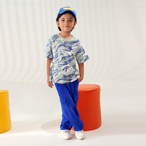 Tooney Marble Oversized Kids T-shirt