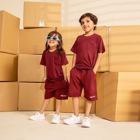 MAROON - 24/7 Kids Co-ord Set