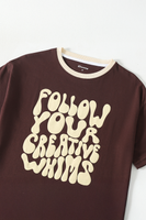 Follow Your Creative Whims Boxy Tee