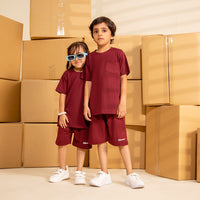 MAROON - 24/7 Kids Co-ord Set