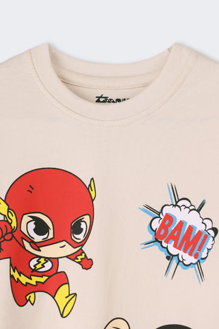 Super Heros Print T-shirt