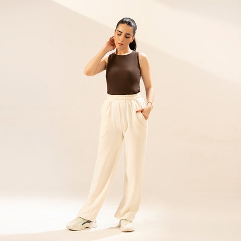 Brown Ribbed Tanktop