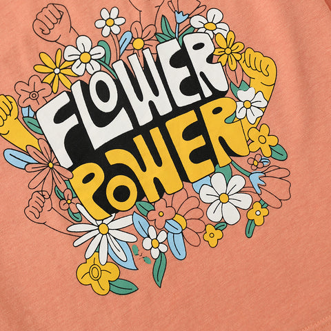 Flower Power Girls Boxy Tee