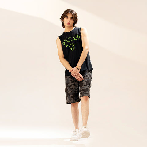 Camo Cargo Relax Fit Shorts