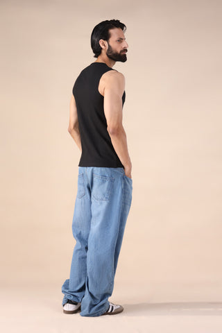 Ribbed Tanktop – Black