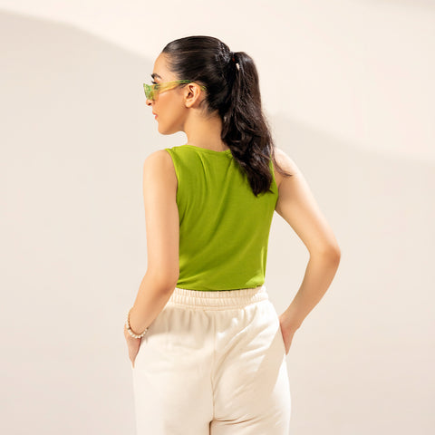 Lime Ribbed Tanktop