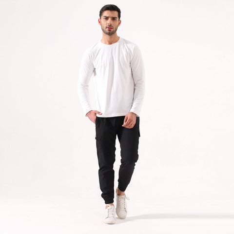 Pack of 2 - 24/7 Mens Full Sleeve - White & Black