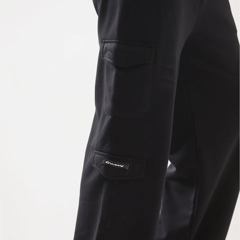 Black Wide Leg Cargo Trouser