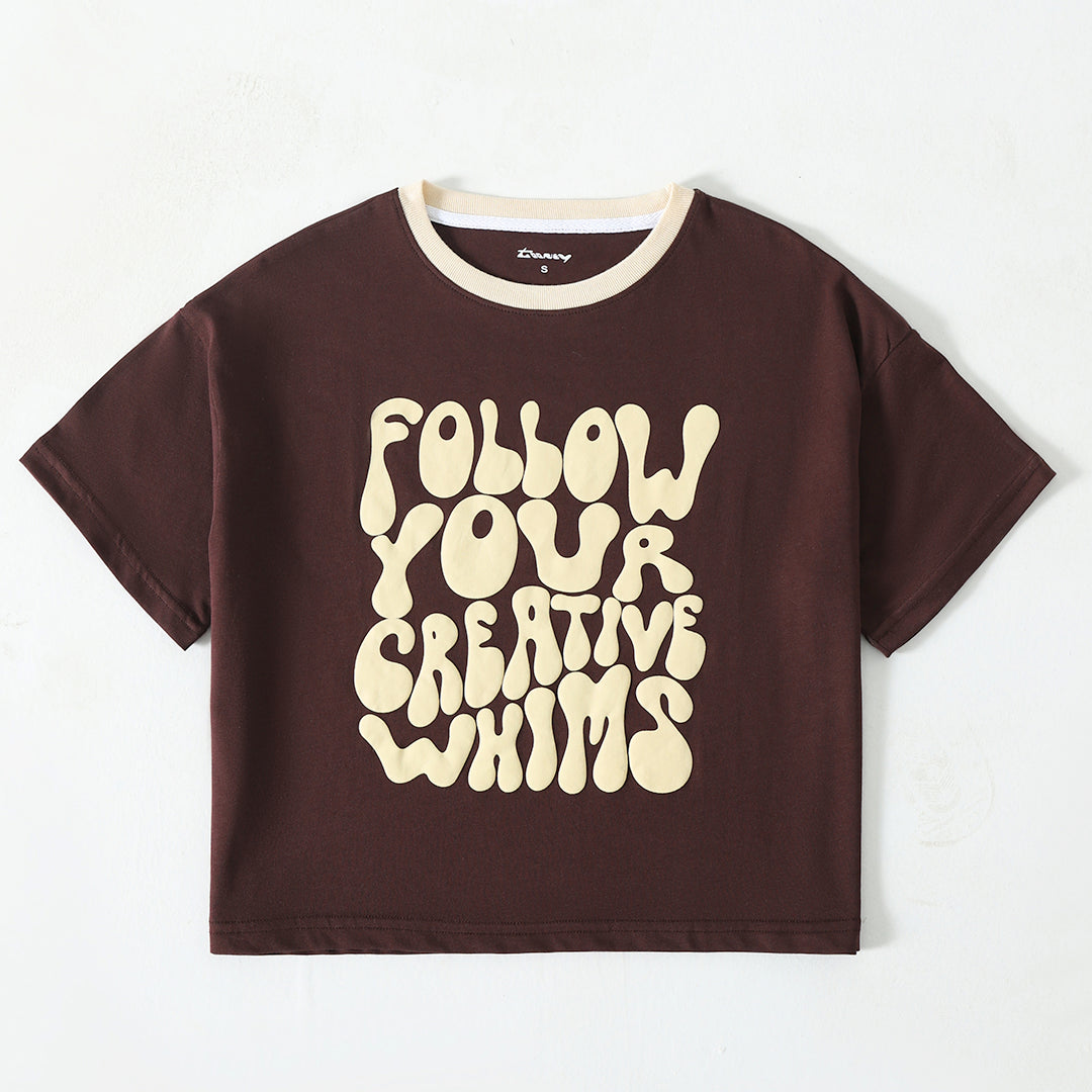 Follow Your Creative Whims Boxy Tee