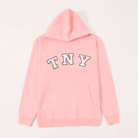 TNY Unisex Oversized Hoodie - Soft Pink