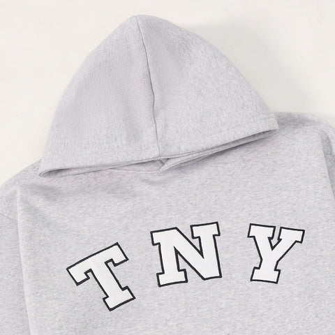TNY Unisex Oversized Hoodie - Grey Melange