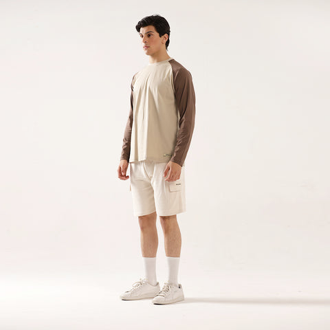 Off White Cargo Relax Fit Shorts