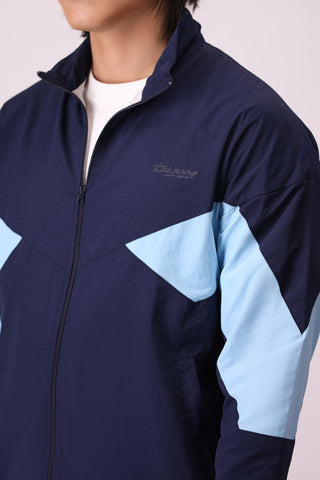 Retro Tracksuit - Navy & Sky
