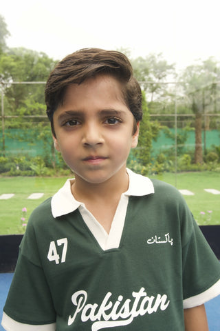 Pakistan Oversized Knitted Polo Kids