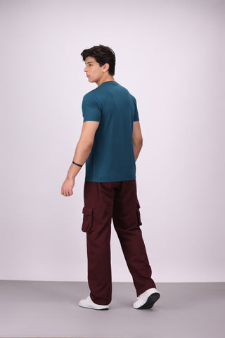 V2 Essential Cargo Trouser Maroon