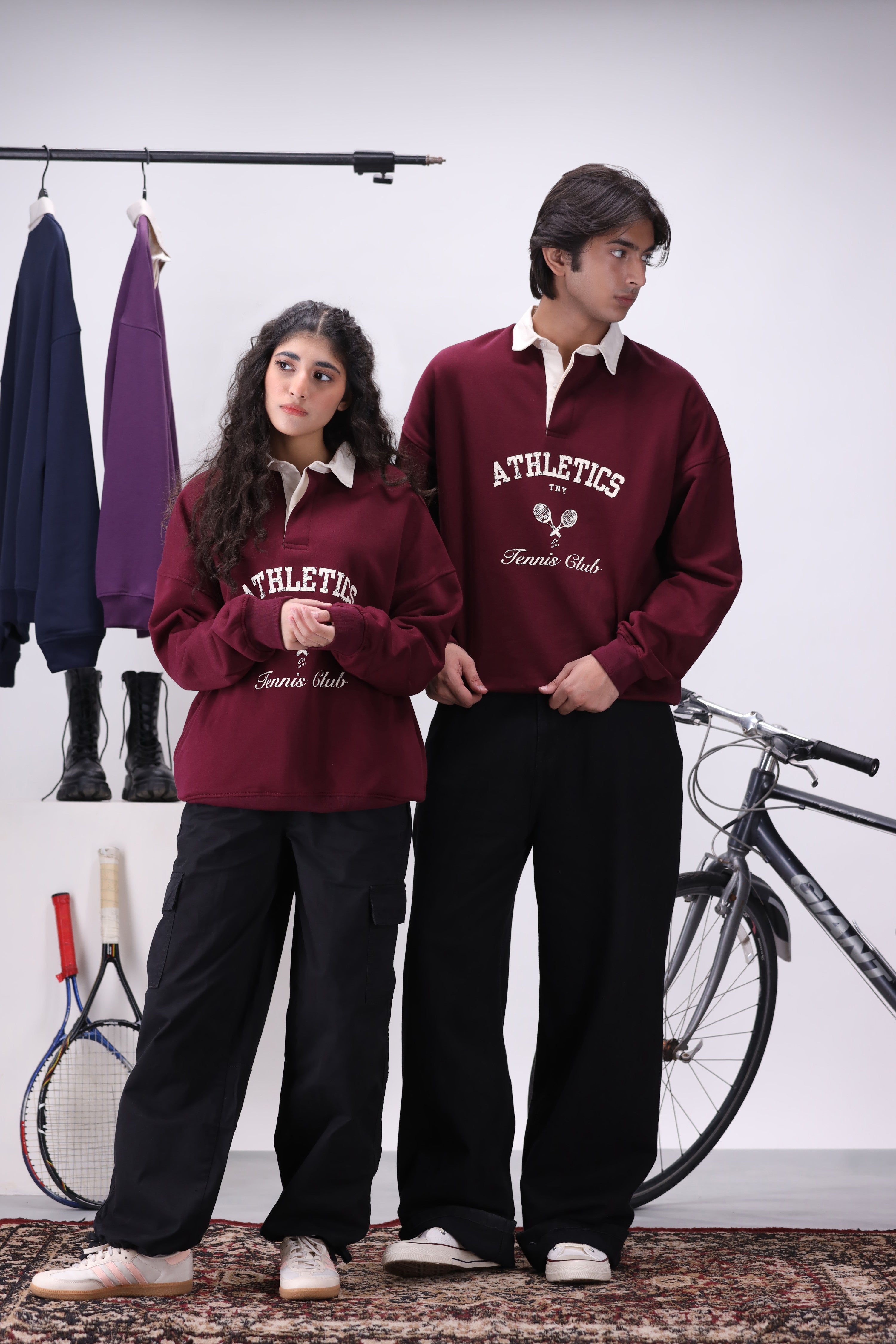 Classic Maroon TNY Tennis Club Sweatshirt