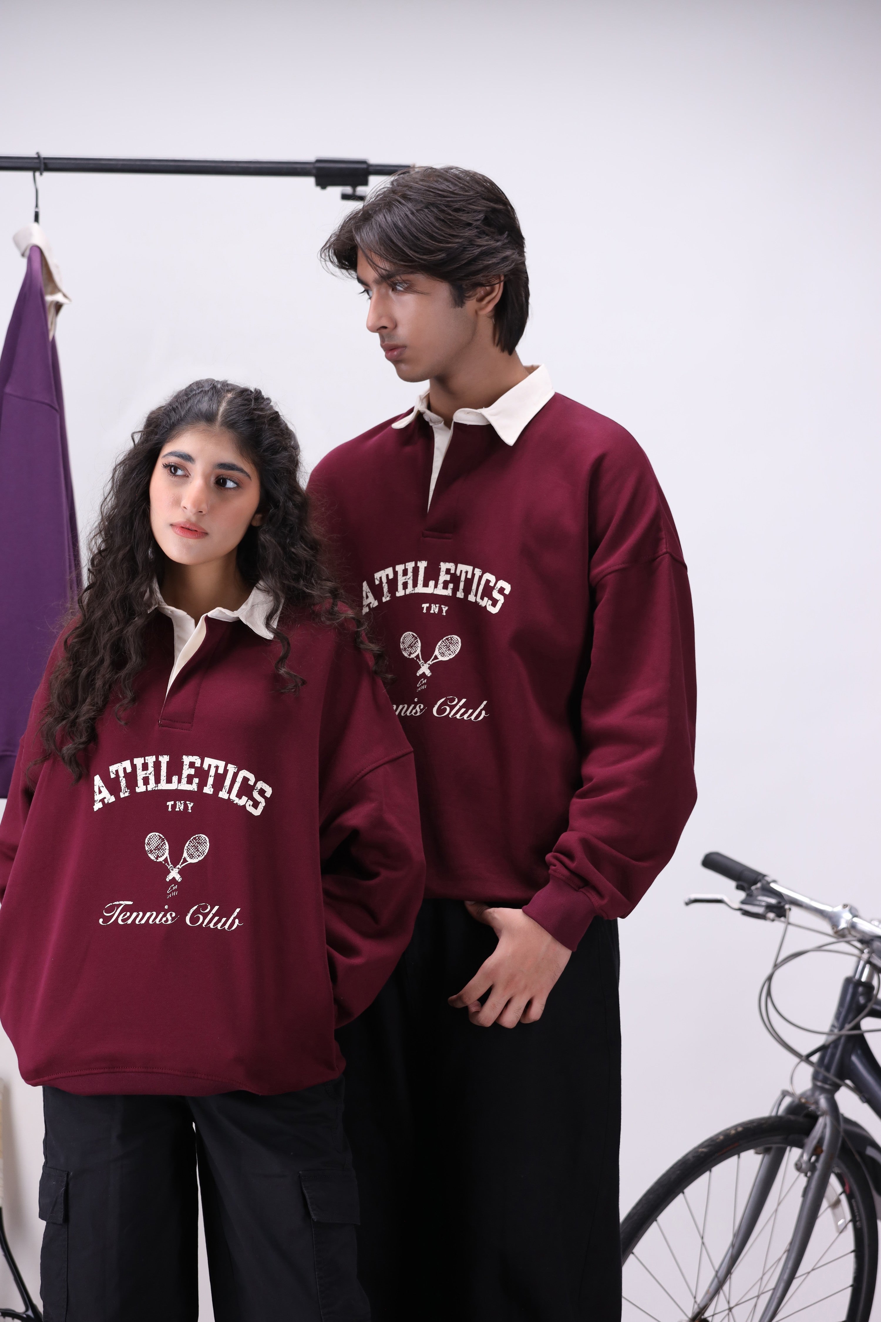 Classic Maroon TNY Tennis Club Sweatshirt