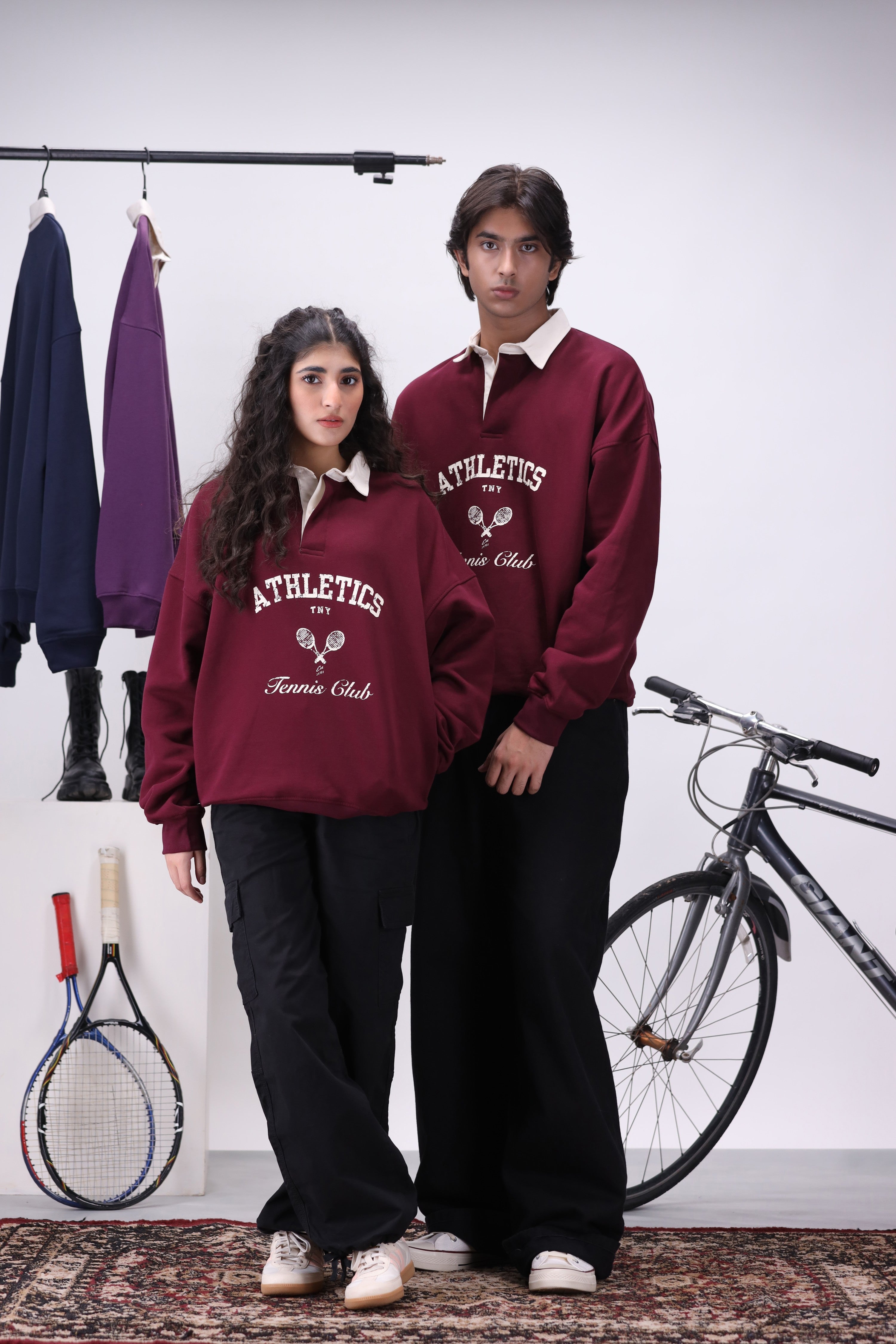 Classic Maroon TNY Tennis Club Sweatshirt