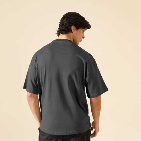 Dark Smoke Grey Oversized T-shirt