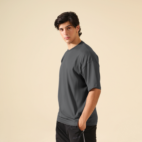 Dark Smoke Grey Oversized T-shirt