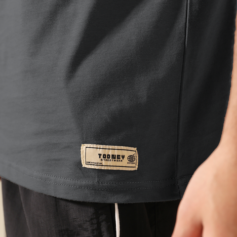 Dark Smoke Grey Oversized T-shirt