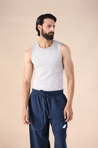 Ribbed Tanktop – Grey