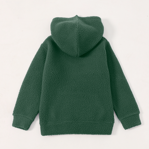 Green Kids Unisex Sherpa Pullover