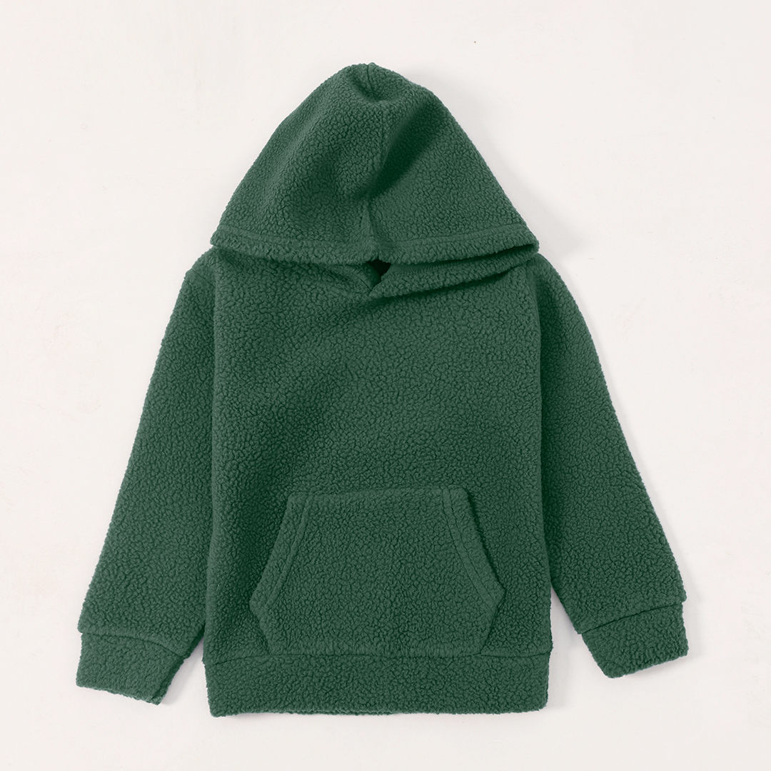 Green Kids Unisex Sherpa Pullover