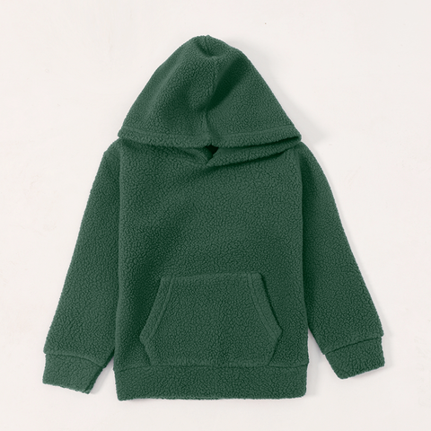 Green Kids Unisex Sherpa Pullover