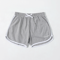 Grey Cotton Dolphin Shorts