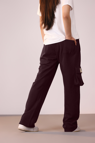 V2 Essential Unisex Cargo Trouser Maroon