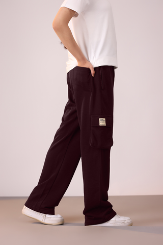 V2 Essential Unisex Cargo Trouser Maroon