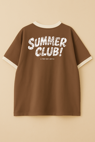Oversized Ringer T-shirt Mocha