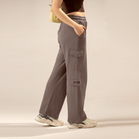 Java Brown Wide Leg Cargo Unisex Trouser