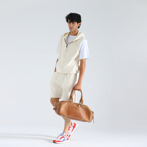 Offwhite Sleeveless Short Set