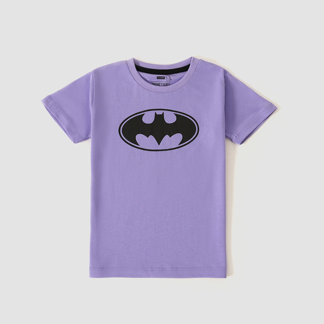 Batman Logo Purple T-shirt