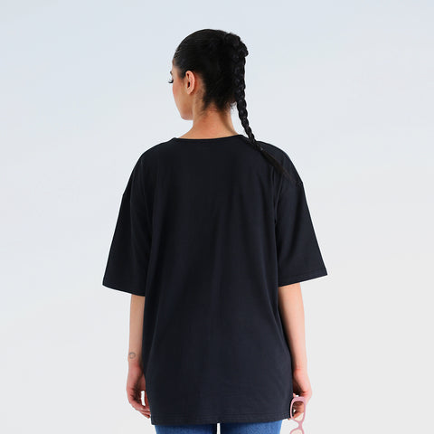 Modest Oversize Crew Neck Black