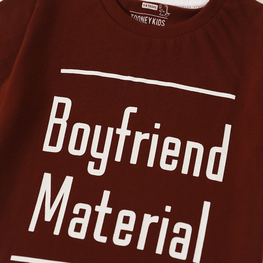 BOY'FRIEND MATERIAL T-shirt