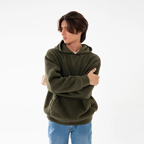Olive Sherpha Unisex Hoodie