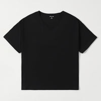 Black Loose Fit V-Neck