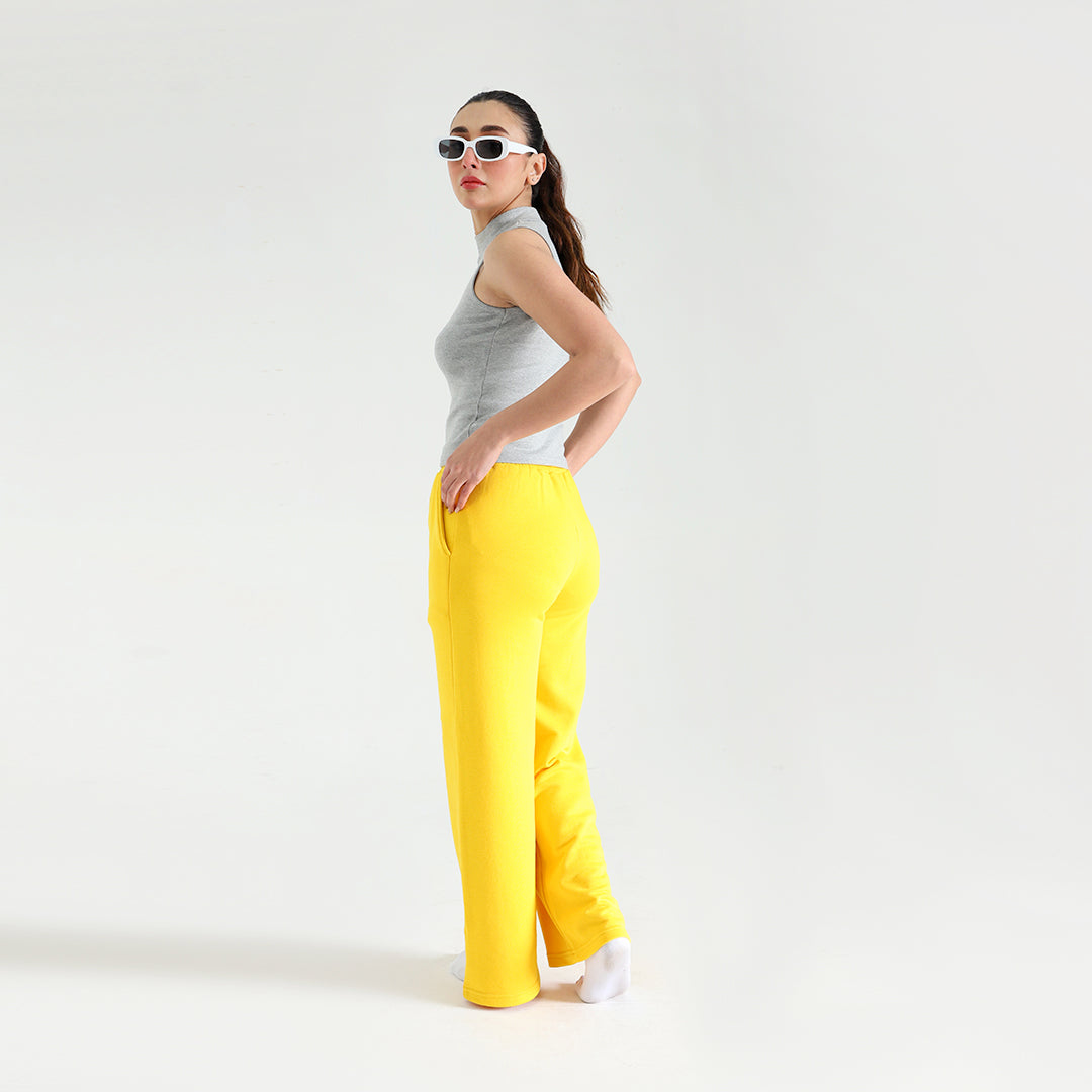 Yellow Flare Trousers