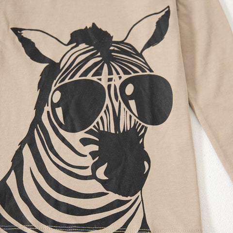 Cool Zebra Full Sleeve Kids T-shirt