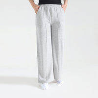 Seam Front Flare Trouser in Grey