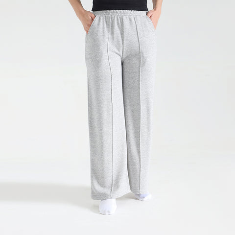 Seam Front Flare Trouser in Grey